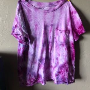 Purple tie dye t-shirt